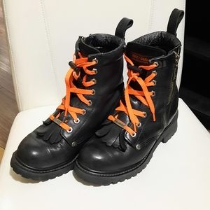 Harley Davidson biker boots.